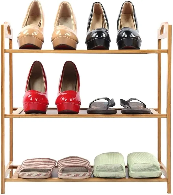 3-Tier Bamboo Shoe Rack
