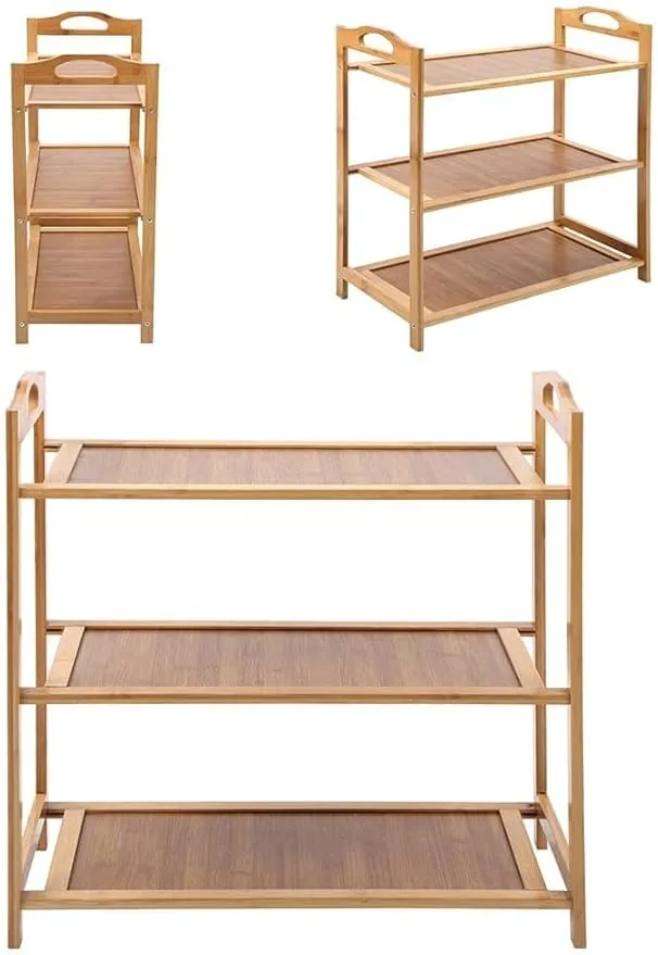 3-Tier Bamboo Shoe Rack