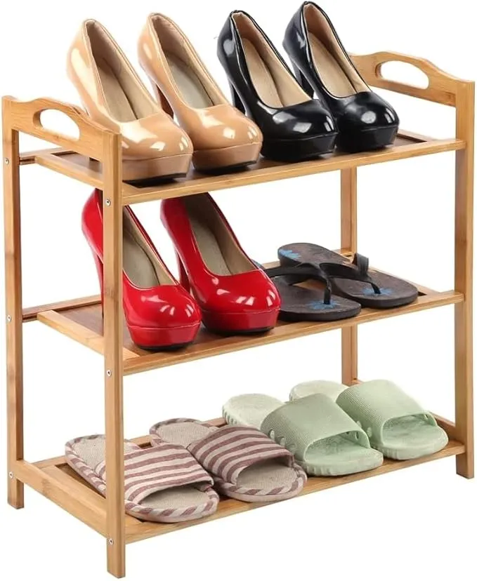 3-Tier Bamboo Shoe Rack