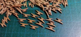 6mm Pearwood Cleats  12/bag