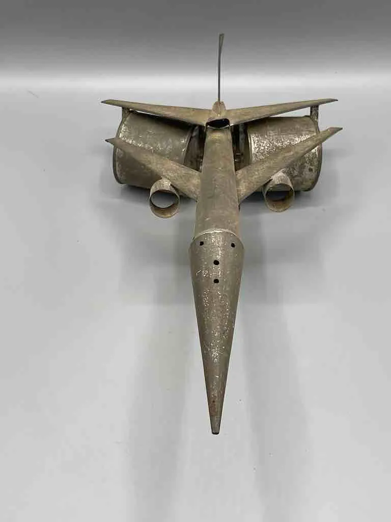 African Recycled Metal Can Toy Concorde Airplane - Senegal