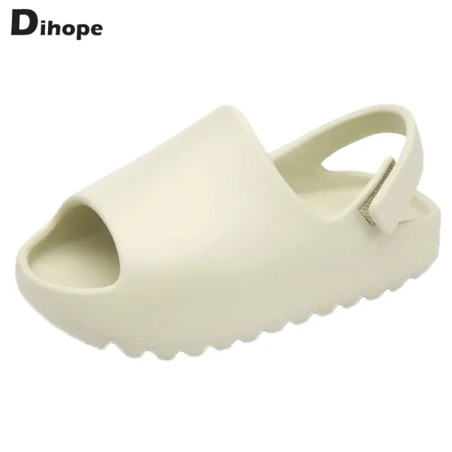 Baby Toddler Kids Slip-On Sandals Boys Girls Foam Beach Slides Candy Color Children Lightweight Breathable Sandals