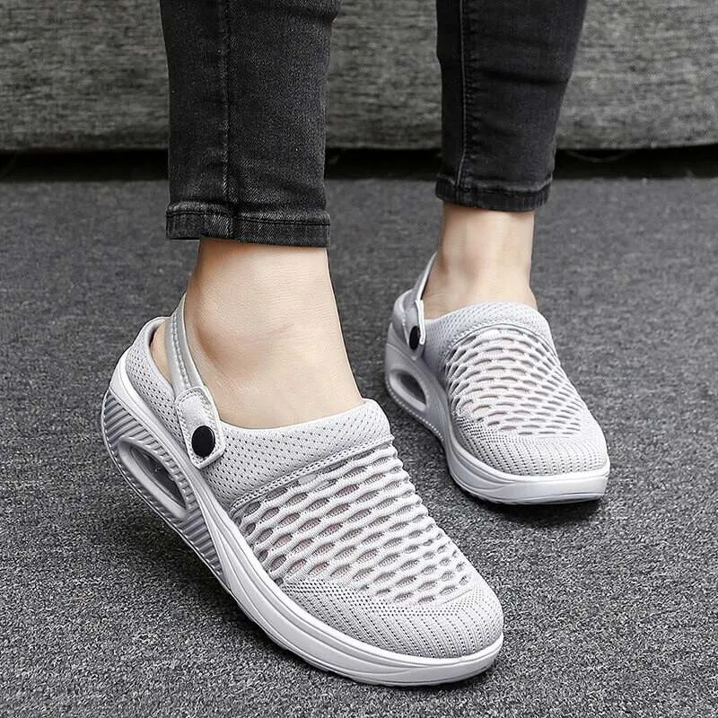 Cuzcare Women Orthopedic Sandals Arch Support Breathable Air Cushion Non-Slip Sandals