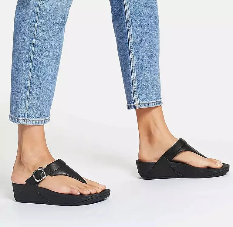 Fitflop Adjustable Leather Toe-Post Sandals