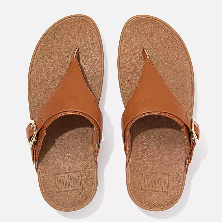Fitflop Adjustable Leather Toe-Post Sandals