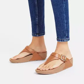 Fitflop Adjustable Leather Toe-Post Sandals