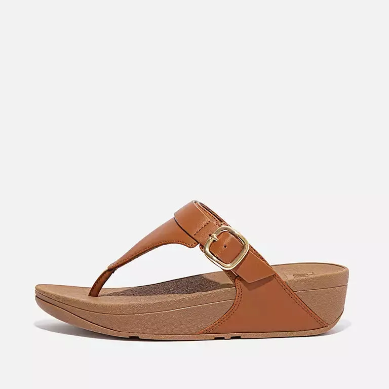 Fitflop Adjustable Leather Toe-Post Sandals