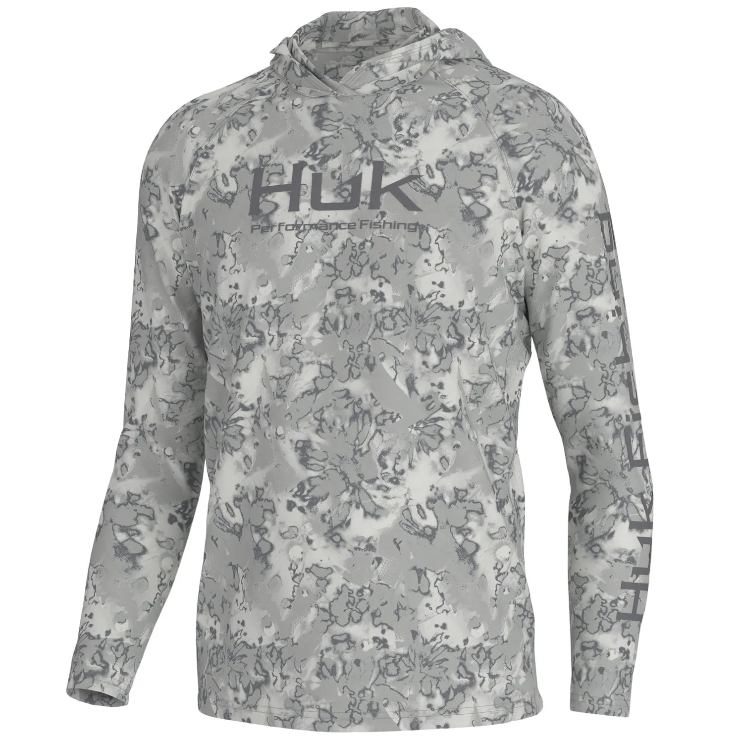Huk Mens Fin Flats Pursuit Hoodie Sweatshirt