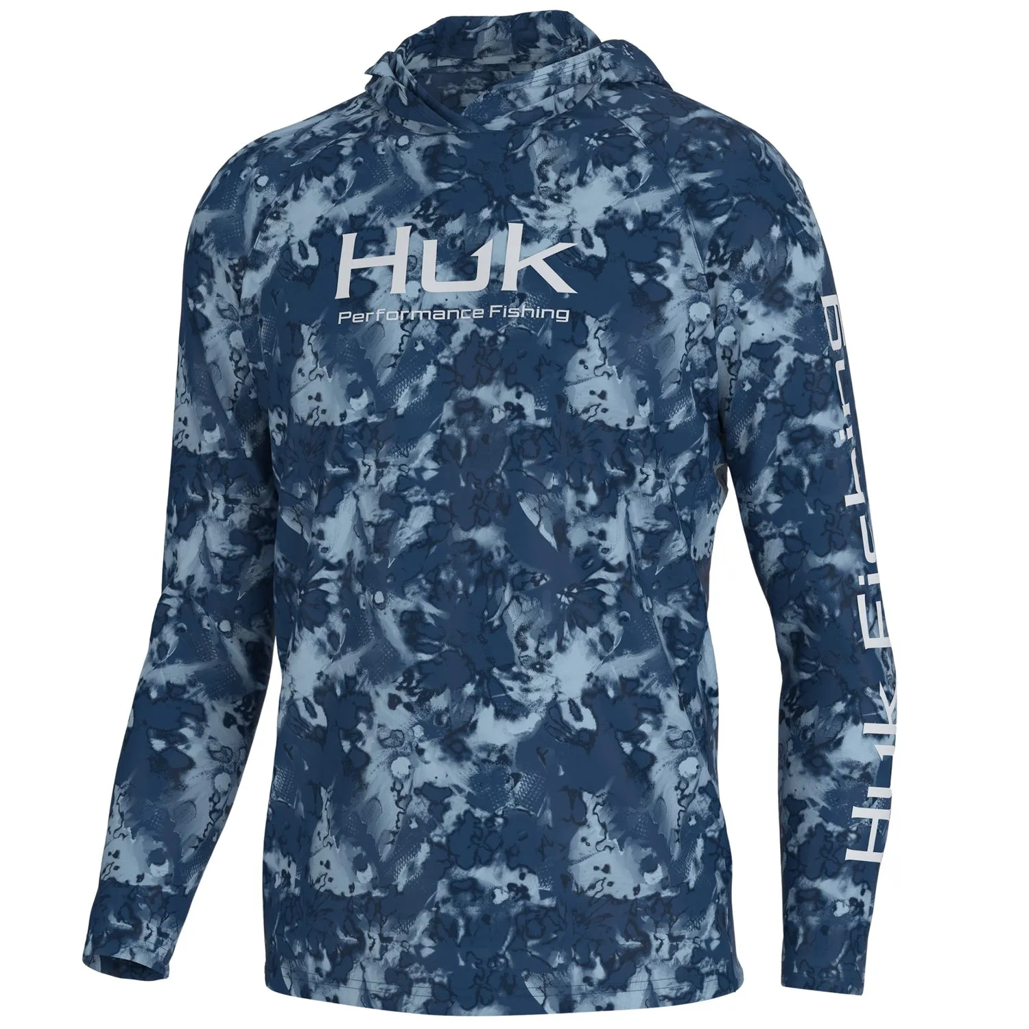 Huk Mens Fin Flats Pursuit Hoodie Sweatshirt