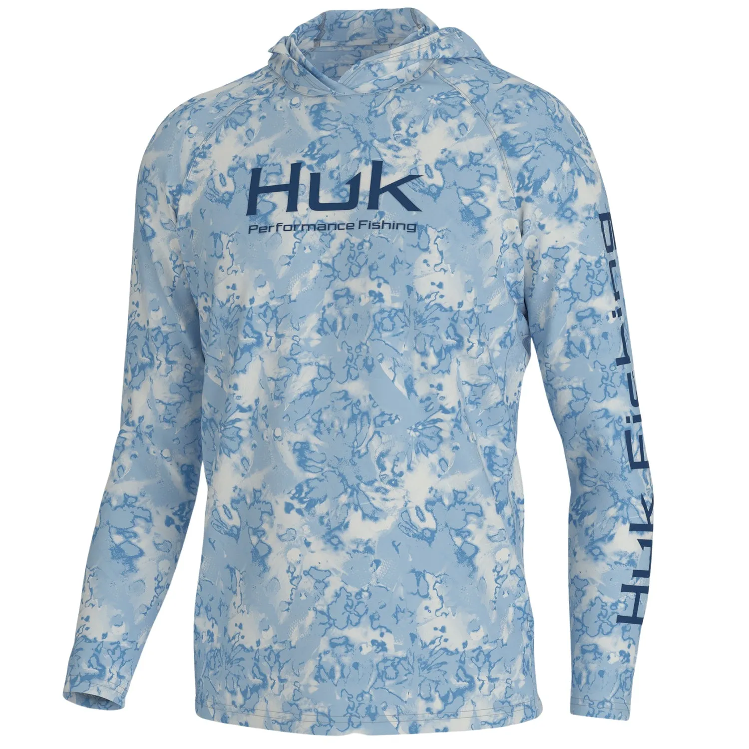 Huk Mens Fin Flats Pursuit Hoodie Sweatshirt