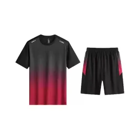 Ice-Silk Quick-Dry Mesh Summer Sportswear Set