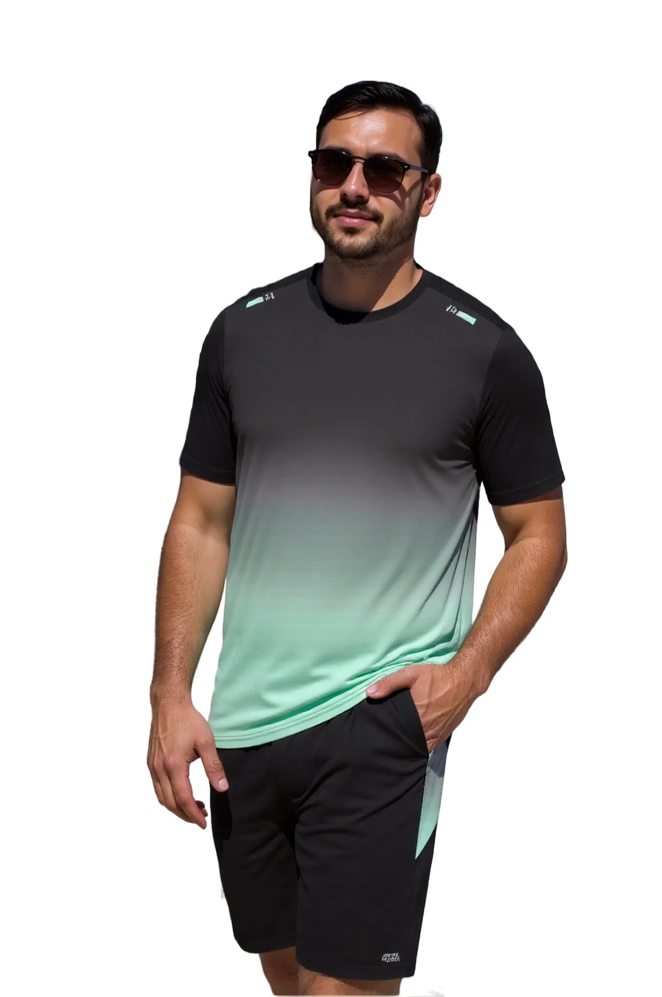 Ice-Silk Quick-Dry Mesh Summer Sportswear Set