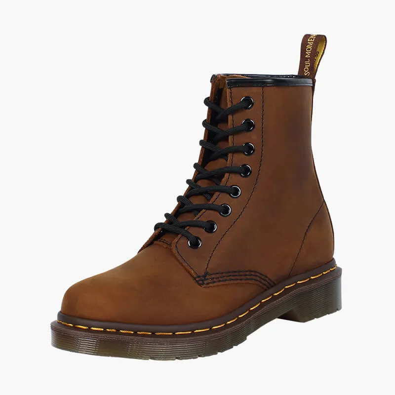 Old Brown Martens Boots 8 Holes