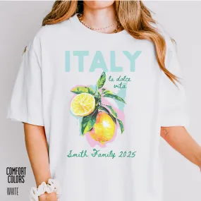 Personalized La Dolce Vita Lemon Shirt