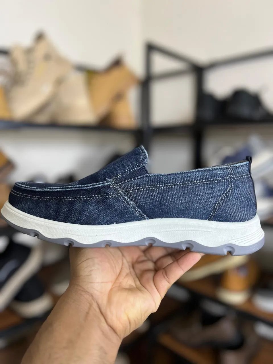 Premium Canvas Loafers for Men - Breathable Outdoor Comfort with Designer Style (Code: 0490)