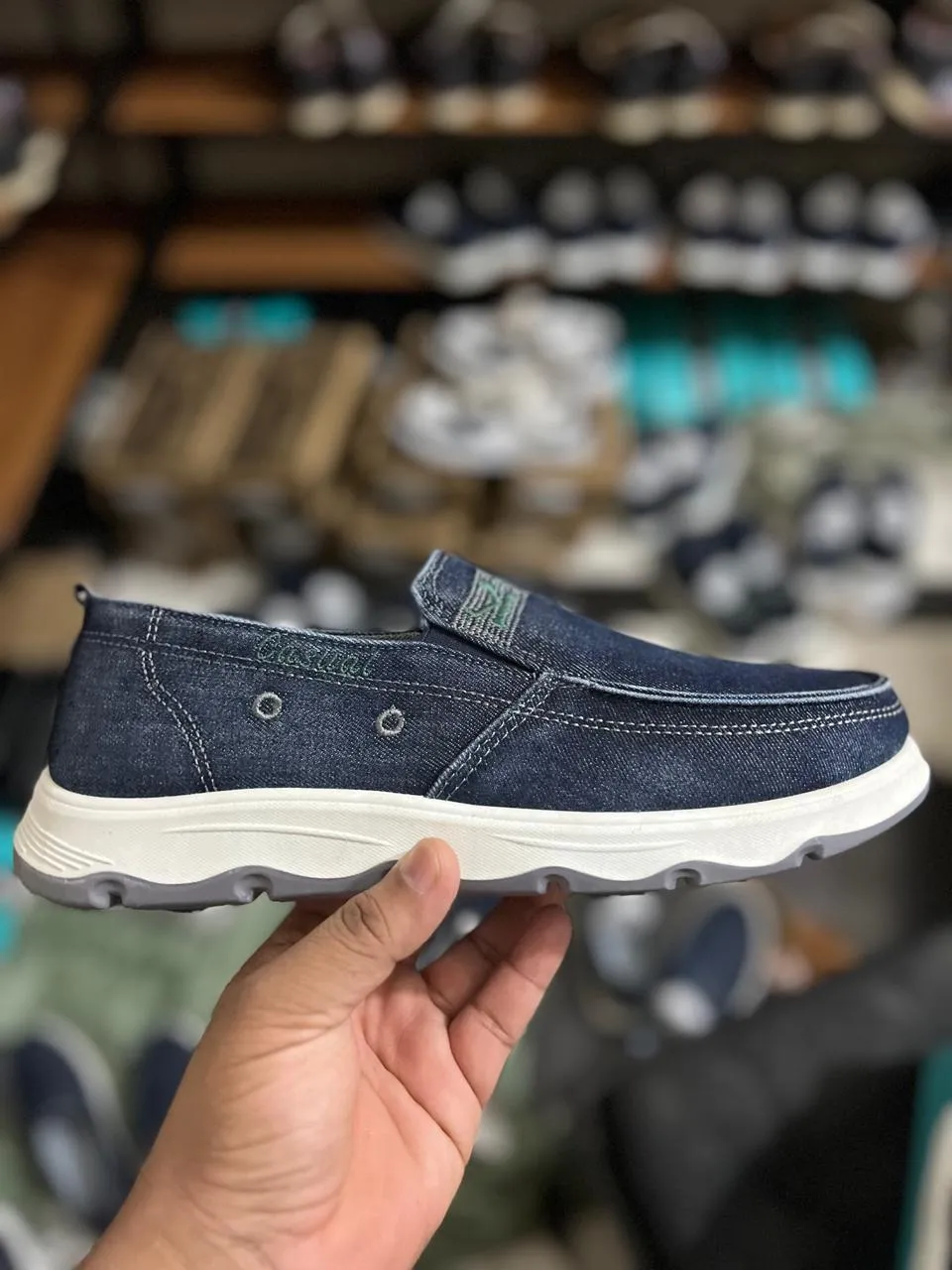 Premium Canvas Loafers for Men - Breathable Outdoor Comfort with Designer Style (Code: 0490)