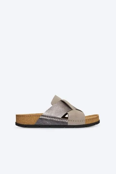 ROHDE Gold Cross-over Sandal