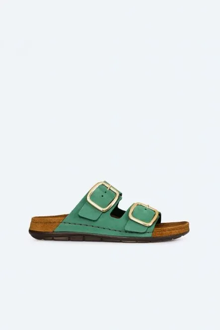 ROHDE Green Two Strap Sandal