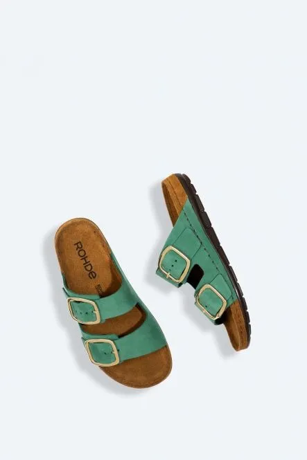 ROHDE Green Two Strap Sandal