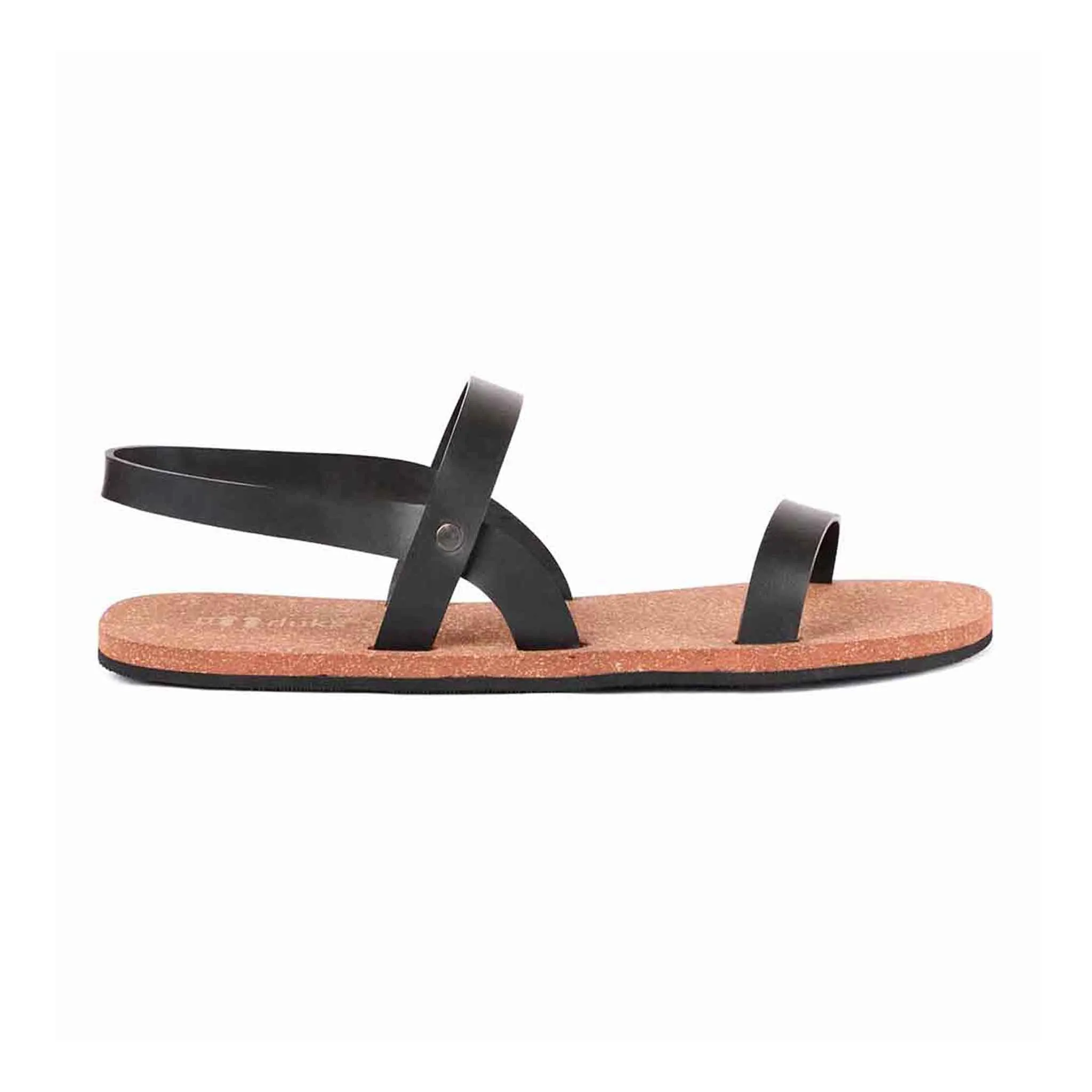 Slingback Cork Waterproof Brown Sandals Brown | Flats for Women