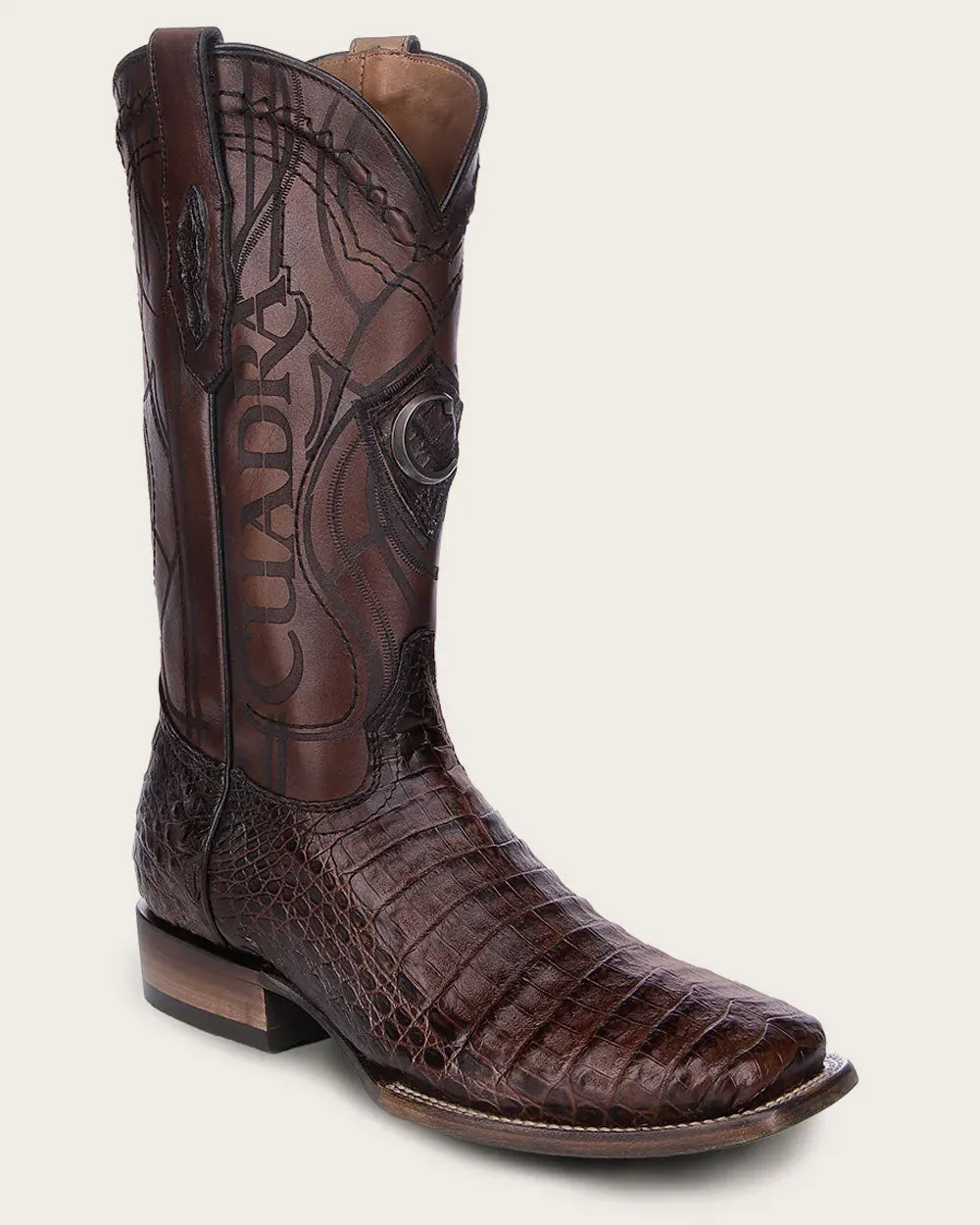 Western honey brown ultra exotic boot