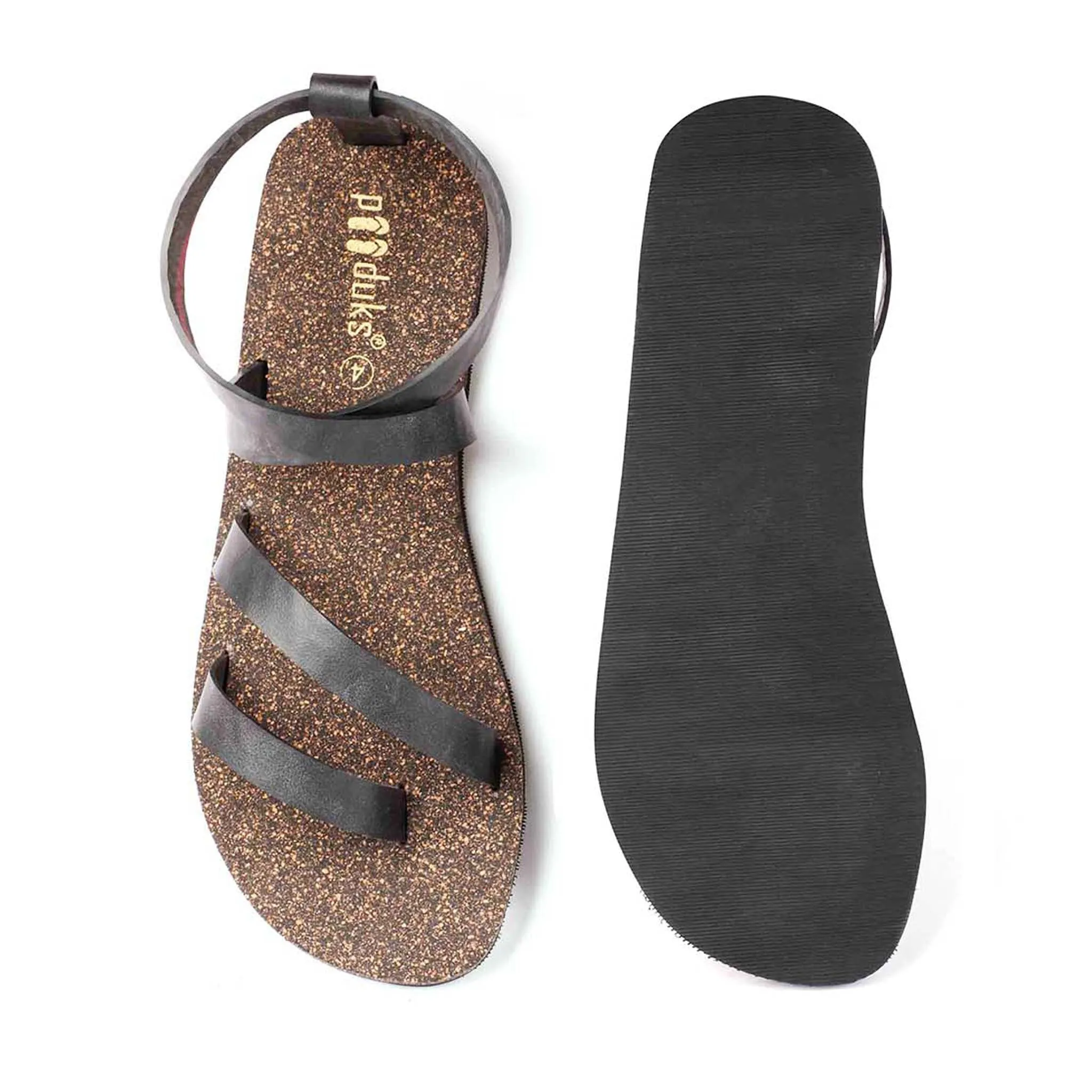 Women's Smart & Stylish Sandals | Cork and Rubber Based | Daily Comfy Wear